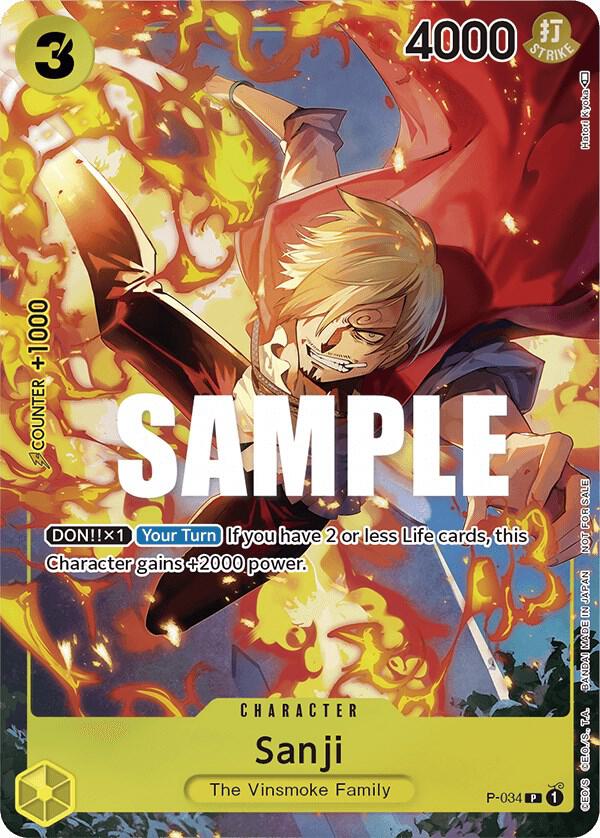 Sanji (Event Pack Vol. 2) (P-034) [One Piece Promotion Cards]