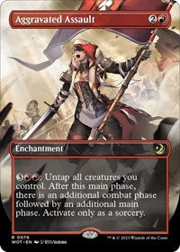 Aggravated Assault (Anime Borderless) (76) [Wilds of Eldraine: Enchanting Tales]