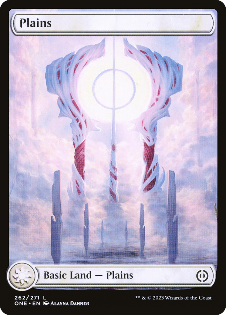 Plains (262) - Full Art (ONE-262) - Phyrexia: All Will Be One Foil