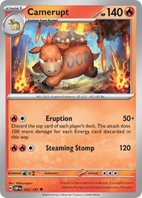 Camerupt (032/197) [SV03: Obsidian Flames]
