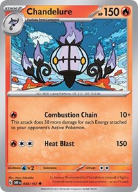 Chandelure (038/197) [SV03: Obsidian Flames]
