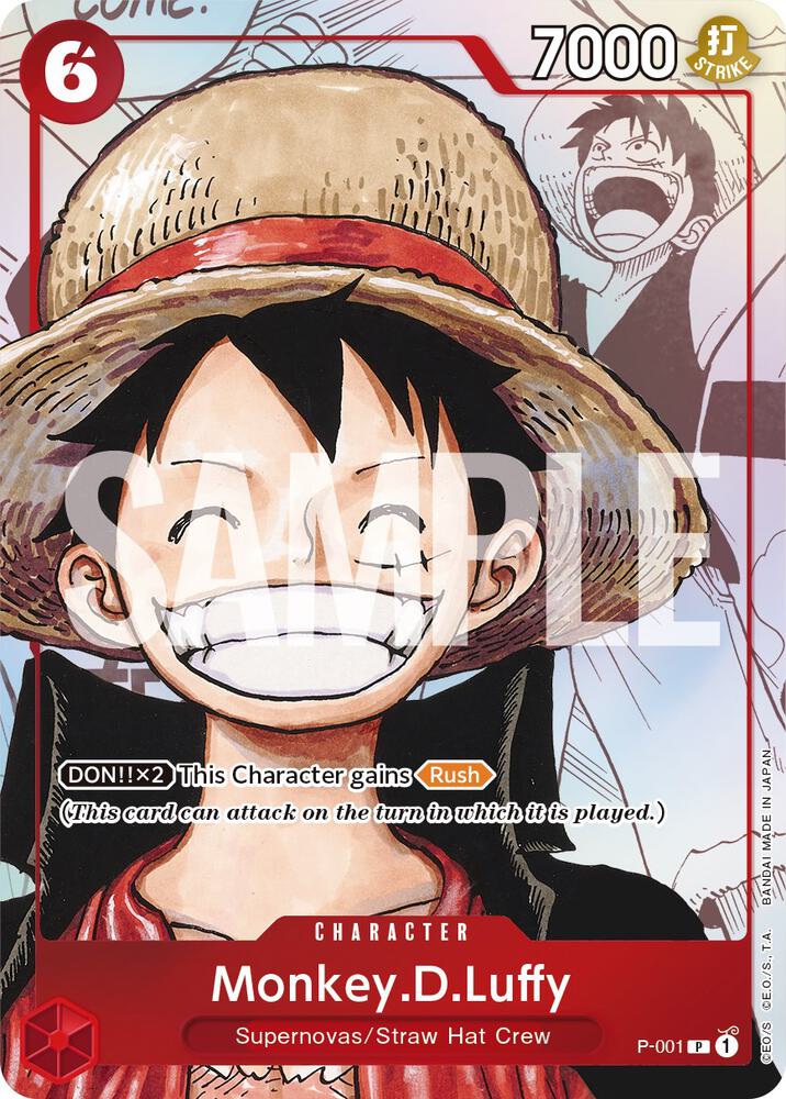 Monkey.D.Luffy (Alternate Art) (P-001) [One Piece Promotion Cards]