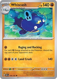 Whiscash (109/197) [SV03: Obsidian Flames]