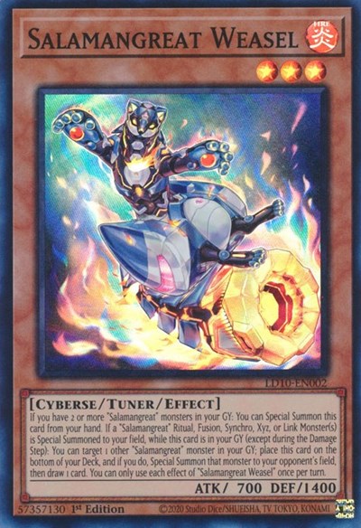 Salamangreat Weasel (LD10-EN002) [Legendary Duelists: Soulburning Volcano]