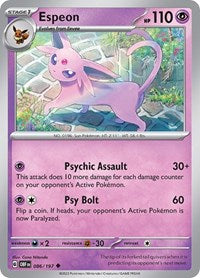 Espeon (086/197) [SV03: Obsidian Flames]