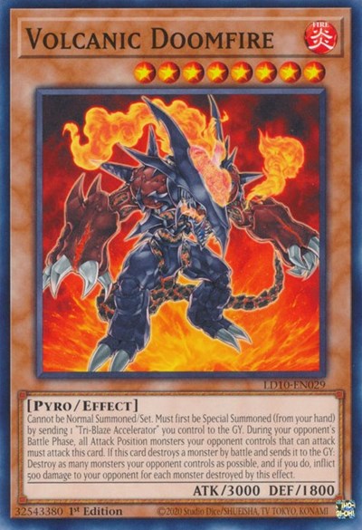 Volcanic Doomfire (LD10-EN029) [Legendary Duelists: Soulburning Volcano]