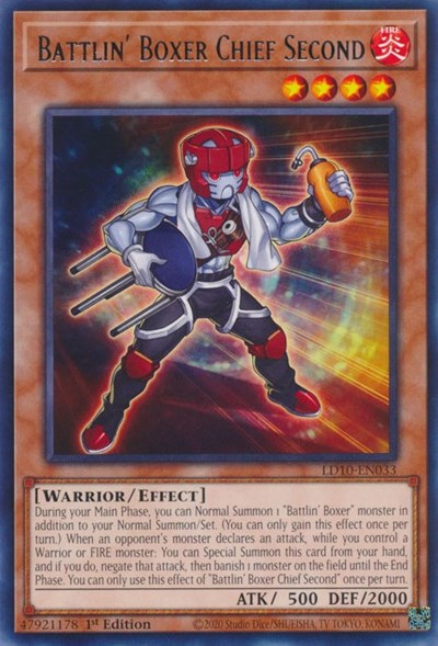 Battlin' Boxer Chief Second (LD10-EN033) [Legendary Duelists: Soulburning Volcano]