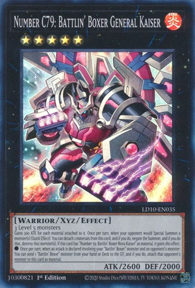 Number C79: Battlin' Boxer General Kaiser (LD10-EN035) [Legendary Duelists: Soulburning Volcano]