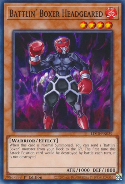Battlin' Boxer Headgeared (LD10-EN039) [Legendary Duelists: Soulburning Volcano]