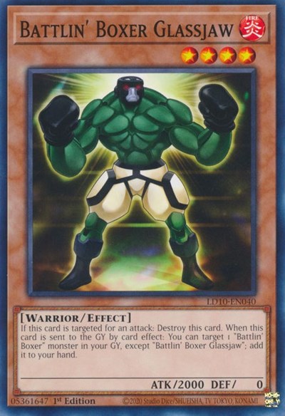 Battlin' Boxer Glassjaw (LD10-EN040) [Legendary Duelists: Soulburning Volcano]