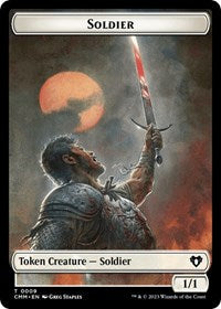 Soldier // Phyrexian Germ Double-Sided Token (9 // 16) [Commander Masters]