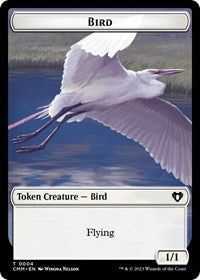 Bird // Dwarf Berserker Double-Sided Token (4 // 23) [Commander Masters]