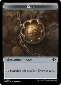 Clue // Satyr Double-Sided Token (40 // 29) [Commander Masters]