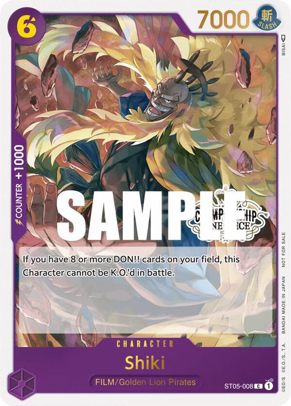 Shiki (Store Championship Participation Pack Vol. 2) (ST05-008) [One Piece Promotion Cards]