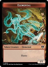 Elemental (0024) // Construct (0041) Double-Sided Token (24 // 41) [Commander Masters]