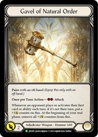 Gavel of Natural Order - JDG005 (JDG005) [Flesh and Blood: Promo Cards]