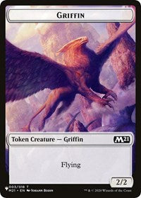 Griffin // Warrior Double-sided Token (3 // 17) [The List Reprints]
