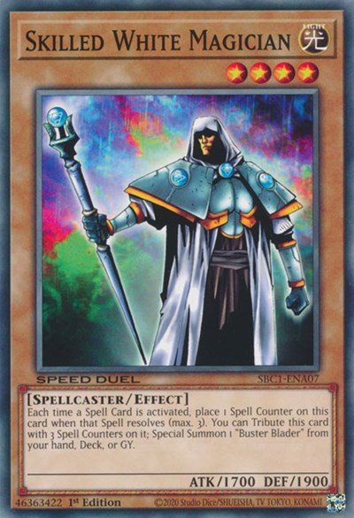 Skilled White Magician (SBC1-ENA07) [Speed Duel: Streets of Battle City]