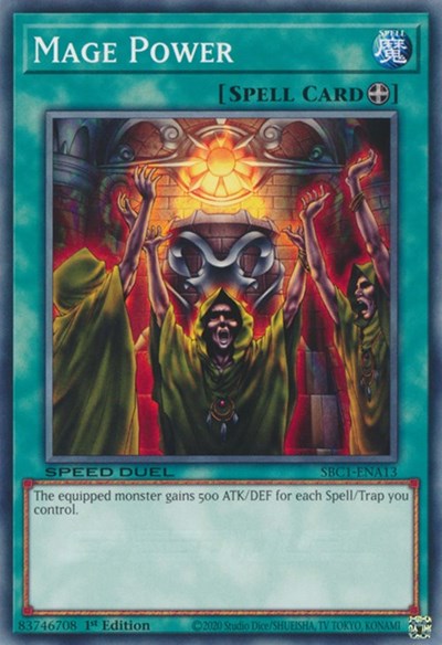Mage Power (SBC1-ENA13) [Speed Duel: Streets of Battle City]