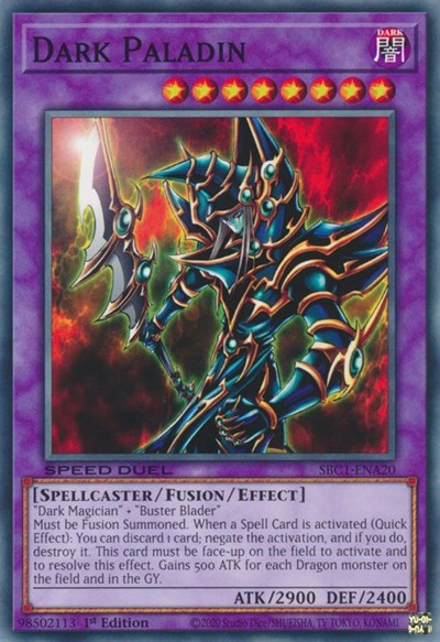 Dark Paladin (SBC1-ENA20) [Speed Duel: Streets of Battle City]