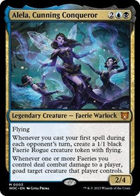Alela, Cunning Conqueror (3) [Commander: Wilds of Eldraine]