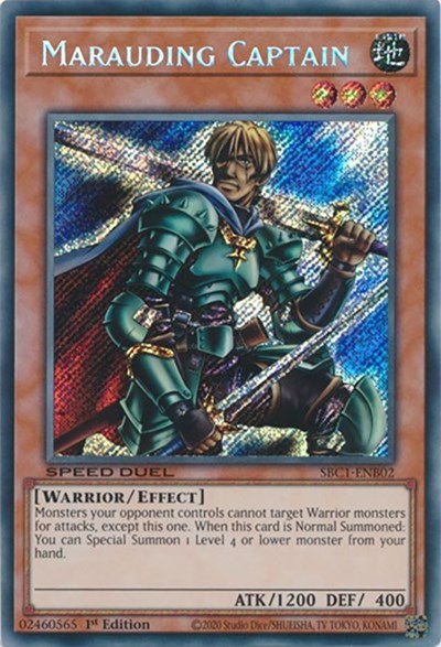 Marauding Captain (Secret Rare) (SBC1-ENB02) [Speed Duel: Streets of Battle City]