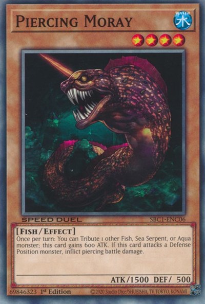 Piercing Moray (SBC1-ENC06) [Speed Duel: Streets of Battle City]