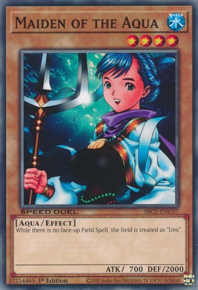 Maiden of the Aqua (SBC1-ENC07) [Speed Duel: Streets of Battle City]