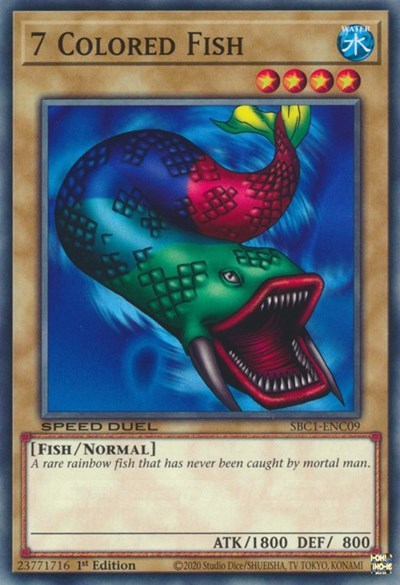 7 Colored Fish (SBC1-ENC09) [Speed Duel: Streets of Battle City]