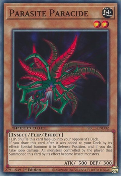 Parasite Paracide (SBC1-END02) [Speed Duel: Streets of Battle City]