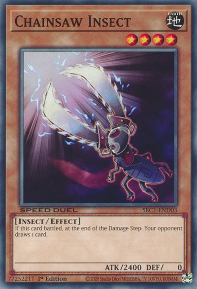 Chainsaw Insect (SBC1-END03) [Speed Duel: Streets of Battle City]