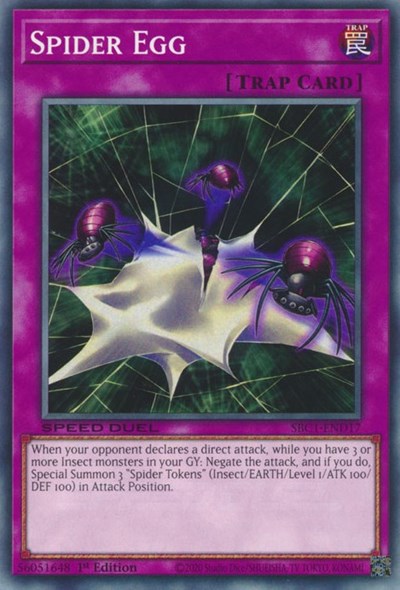 Spider Egg (SBC1-END17) [Speed Duel: Streets of Battle City]