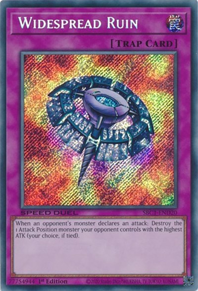 Widespread Ruin (Secret Rare) (SBC1-END20) [Speed Duel: Streets of Battle City]