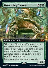 Blossoming Tortoise (Extended Art) (354) [Wilds of Eldraine]
