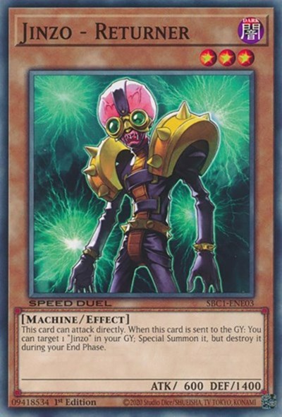Jinzo - Returner (SBC1-ENE03) [Speed Duel: Streets of Battle City]