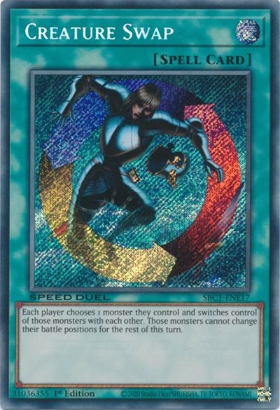 Creature Swap (Secret Rare) (SBC1-ENE17) [Speed Duel: Streets of Battle City]