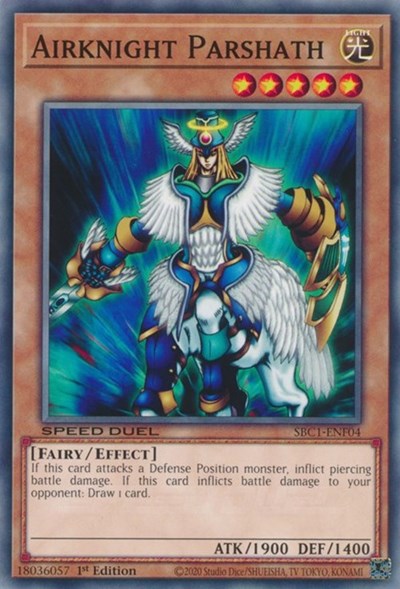 Airknight Parshath (SBC1-ENF04) [Speed Duel: Streets of Battle City]