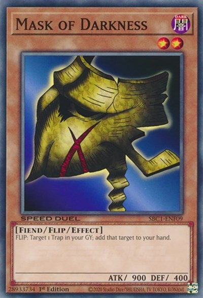 Mask of Darkness (SBC1-ENF09) [Speed Duel: Streets of Battle City]