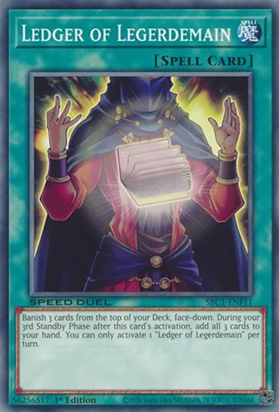 Ledger of Legerdemain (SBC1-ENF11) [Speed Duel: Streets of Battle City]