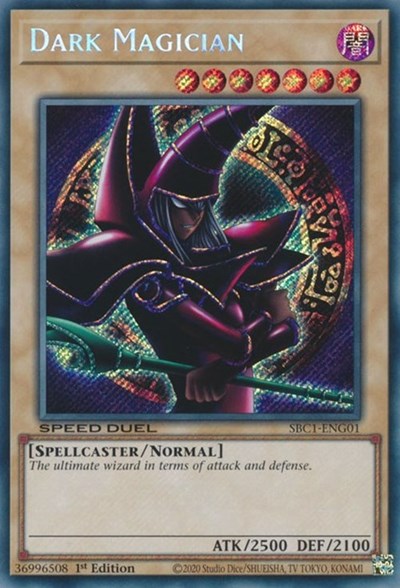 Dark Magician (G) (Secret Rare) (SBC1-ENG01) [Speed Duel: Streets of Battle City]