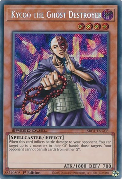 Kycoo the Ghost Destroyer (Secret Rare) (SBC1-ENG06) [Speed Duel: Streets of Battle City]