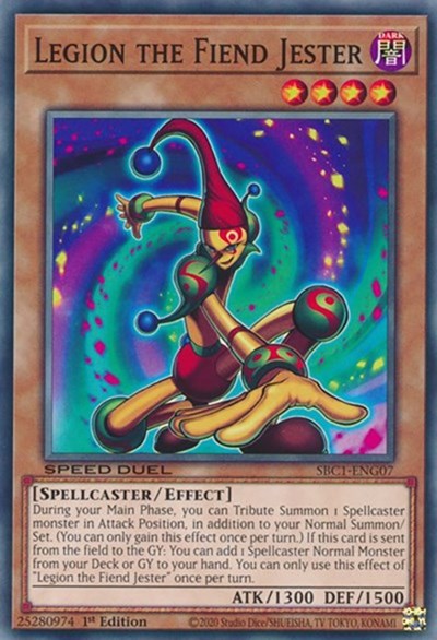 Legion the Fiend Jester (SBC1-ENG07) [Speed Duel: Streets of Battle City]