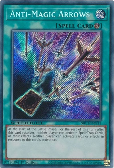 Anti-Magic Arrows (Secret Rare) (SBC1-ENG11) [Speed Duel: Streets of Battle City]