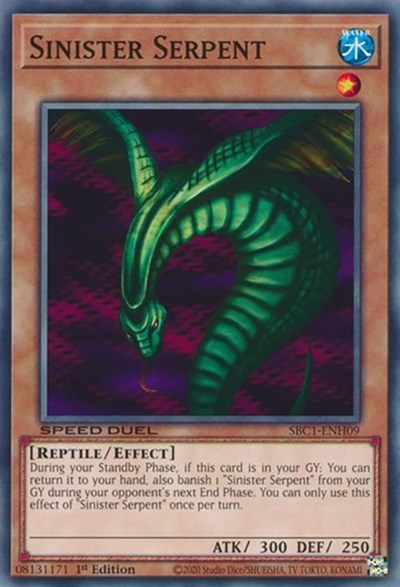 Sinister Serpent (SBC1-ENH09) [Speed Duel: Streets of Battle City]