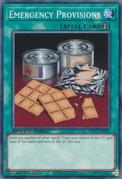 Emergency Provisions (SBC1-ENH12) [Speed Duel: Streets of Battle City]
