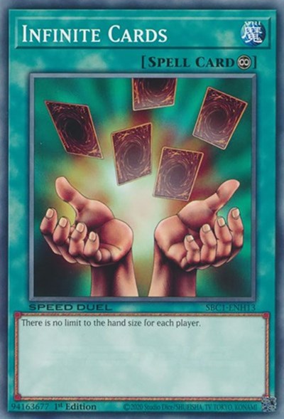 Infinite Cards (SBC1-ENH13) [Speed Duel: Streets of Battle City]