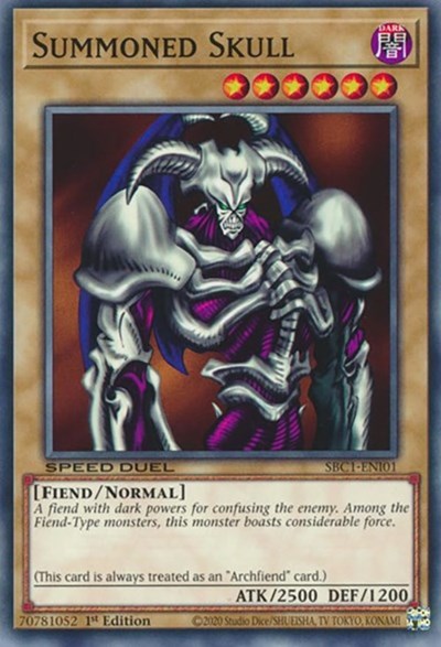 Summoned Skull (SBC1-ENI01) [Speed Duel: Streets of Battle City]
