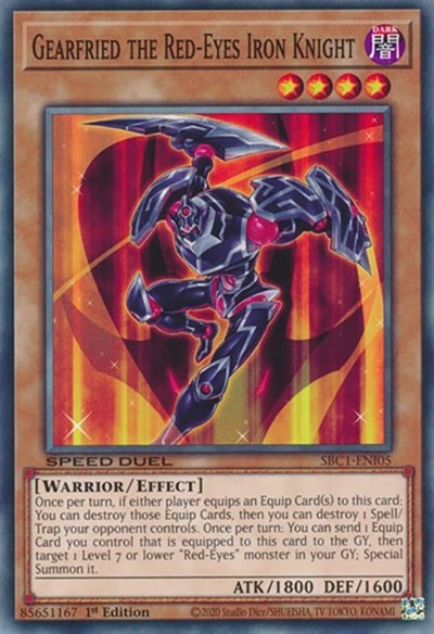Gearfried the Red-Eyes Iron Knight (SBC1-ENI05) [Speed Duel: Streets of Battle City]