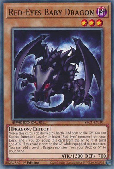 Red-Eyes Baby Dragon (SBC1-ENI10) [Speed Duel: Streets of Battle City]