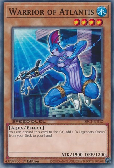 Warrior of Atlantis (SBC1-ENI12) [Speed Duel: Streets of Battle City]